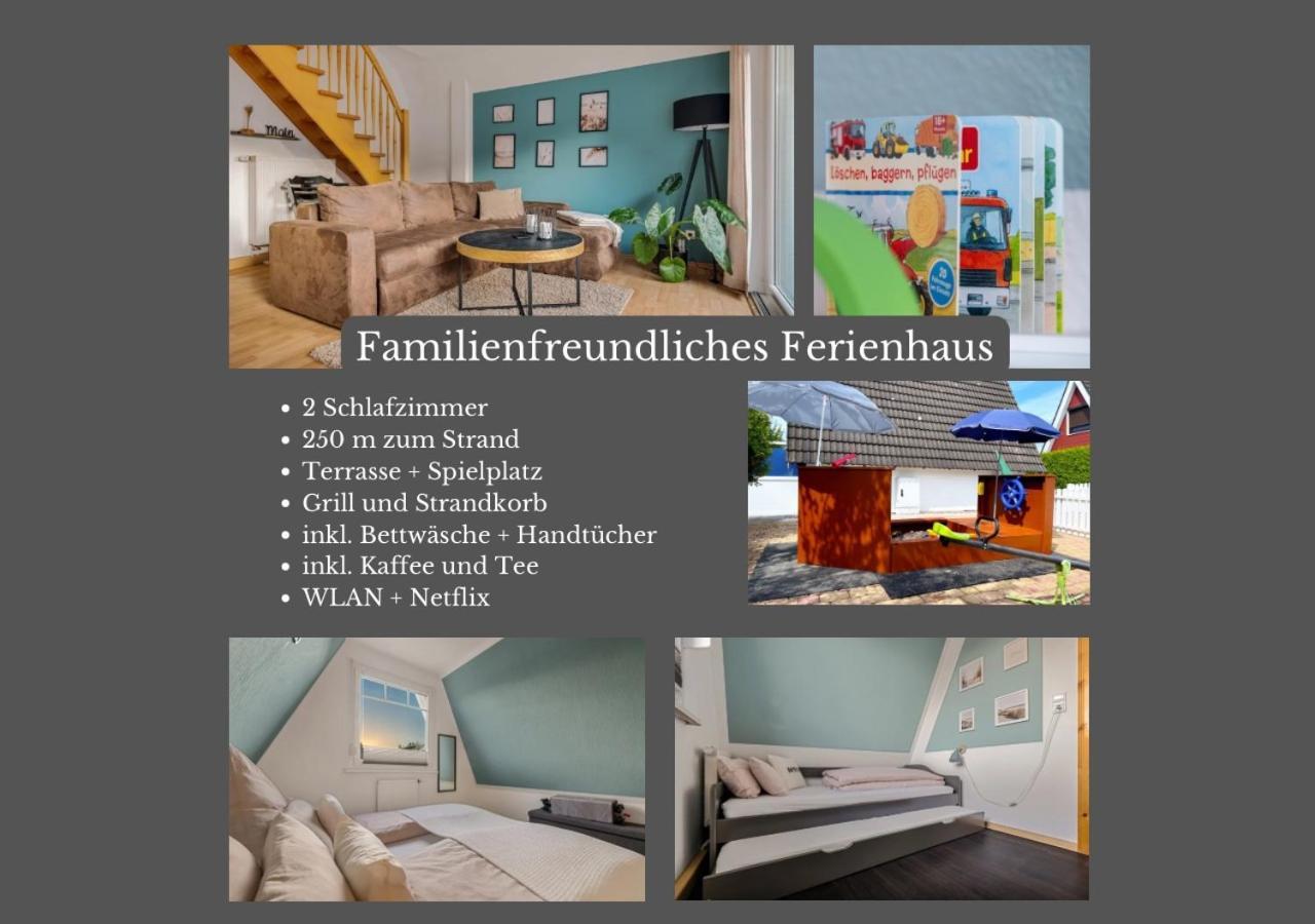 Familienfreundliches Ferienhaus In 5 Min Zum Strand Mit Terrasse Und Kostenlosem Parkplatz Cuxhaven Buitenkant foto